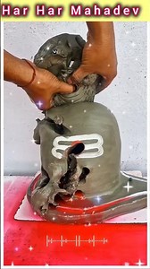 mitti se shivling kaise banaye🔥mahadev making at home🪷mahadev status🚩shivling making #viralshorts