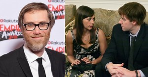 The Office US: Stephen Merchant cut Jim and Karen's 'sloppy' first kiss