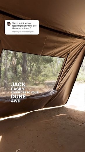 1.3K views | Glad you liked the Dune 4WD 270 Ultimate Awning setup @mitcheeellgiles - things only get better when you add on the Dune 4WD tapered wall with window & stove jack! What more could you want from a camp set up? #camping #4WD #awning #anacondastores | Anaconda Stores | Facebook