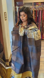 Synopsis video collage of tussar Hand block on client demand. 😊 For any queries, pls WhatsApp @7980854460 #Rangmilap #weavingdreams | Rangmilap