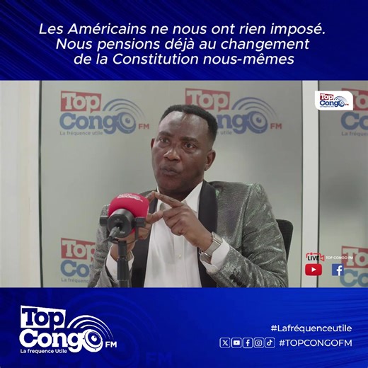 Avez-vous suivi TOP7 avec Gode Mpoy ? Quelles sont vos impressions ? Dans ce numéro de TOP 7 sur Top Congo FM, Gode Mpoy lève le voile sur les véritables enjeux derrière le débat actuel sur la révision ou le changement de la Constitution en RDC. Loin des simples calculs politiques, il apporte un éclairage scientifique et économique surprenant. 👇 Regardez l'intégralité de l'émission ici : https://youtu.be/OobJQrb4g5k #TopCongoFM #lafrequenceutile #infos #RDC