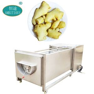 [Hot Item] Automatic Brush Wash Machinery Commercial Ginger Peeling Machine