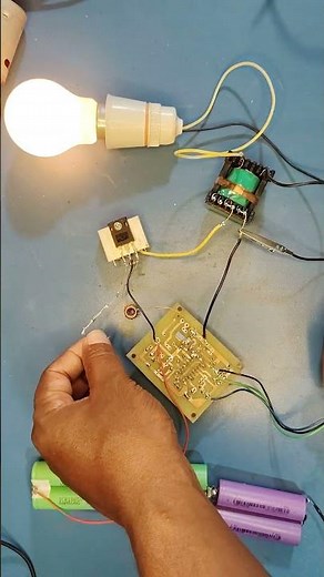 Single MOSFET Inverter with Handcrafted Gate Drive Transformer | #scienceexperiment #diy
