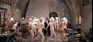 Naked musician and dancer