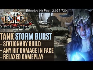 Path of Exile 3.21 - Stationary Tank Storm Burst build - PoE Crucible