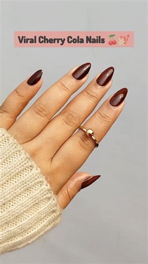 2.1K views · 33 reactions | Feast your eyes on this delicious cherry cola maniGet your hands on these Vegan Nail Lacquer shades which are pure fiiiiiire✨ #lovecolorbar #magical #beauty #explore #colorbarcosmetics #viral #reels #skincare #healthyskin #glowingskin #makeuptransformation #colorbar #eyeshadow #eyeshadowpalette | Colorbar | Facebook