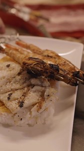 A match made in heaven! Burnt Edges’ presents, Grilled Shrimp & Halibut in Lemon Butter Sauce! | The Shrimp Bucket