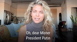 Hollywood Actress AnnaLynne McCord Reads A Sweet Poem To Putin