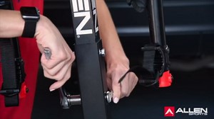 Allen Sports Deluxe+ Locking Quick Release 4-Bike Carrier for 2 in. Hitch, Model 840QR, Black