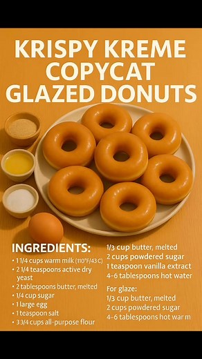 4.3K views · 20 reactions | Here’s a recipe for Krispy Kreme-Style...