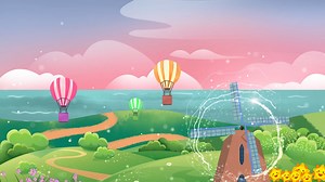 Summer Simple Cartoon Fan Hot Air Balloon Background Video Video AEP Template Free Download - Pikbest