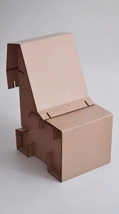Kaakor Cardboard Desk Chair – Recycled, Lightweight, Ergonomic Design for Proper Posture & Back Support, Easy Assembly, Compact & Stylish for Home or Office