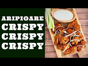 Crispy Wings with Hot Sauce and Gorgonzola Sauce