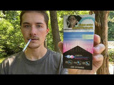 Smoking a Marlboro Vista Blossom Mist Flavored Cigarette - Review