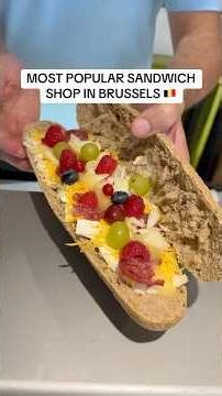 Tonton Garby is the MOST FAMOUS sandwich shop in Brussels! 🧀 #tontongarbybrussels #tontongarby