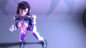 Overwatch 2 D.Va Striptease Dancing