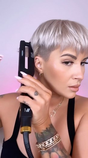 3.3K views · 3 comments | @kassiabarbo loves the Twin Pro Flat Iron for some volume and texture with her pixie cut  This iron is great for short or long hair! Twice the style, half the effort  | GAMMA+ | Facebook