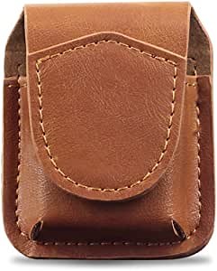 Leather Lighter Pouch Holder Case with Pocket Belt Loop Lighter Case for Belt