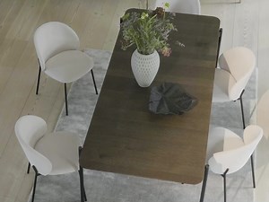 Gather around Augusta. With a minimalistic design and a built-in extension leaf, this extendable dining chair is modern yet refined. Explore the Augusta dining table. | BoConcept | Facebook