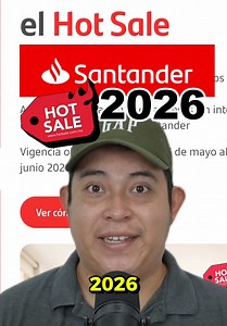 Santander llegó con TODO al Hot Sale 2026 😱 Hasta 30% de cashback con sus tarjetas de crédito y podría convertirse en una de las MEJORES promociones de todo el evento. Amazon, Liverpool, Mercado Libre, Volaris, Aeroméxico y más con cashback extra por día. ¿Santander ya superó a Banorte o todavía no? 🔥 #hotsale2026 #santander #tarjetasdecredito #cashbackmexico #hotsale