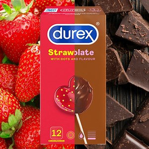 Flavours. Textures. Pleasure. All while staying safe. Pick one to tickle your taste buds - Chocolate or Strawberry? | Durex