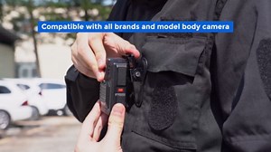 BOBLOV Magnetic Body Camera Mount, Adjustable 45 Angle, Universal Magnetic Clip for All Body Cameras, Black