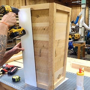 My wife wanted a fern stand/planter. This is what I came up with. #build #woodworking #tools #peech #maker #beginnerwoodworkingplans #beginnerwoodworkingfun #beginnerwoodworking #makersgonnamake #project #gardenplanter #flowers #planterdesign #gardenplanterideas #planters #farmhouse #gardening #gardenlife #diydecor | Matthew Peech Woodworking And DIY