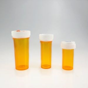 [Hot Item] Customize Various Specifications 13/16/20/30/60 DRAM Push Down Turn Cap Plastic Medical Pill Bottles with Child Proof Screw Cap