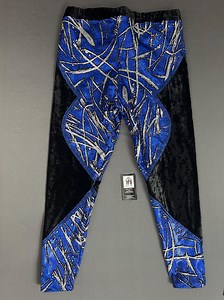 Men Pro Wrestling Tights blau schwarz silber - Etsy.de