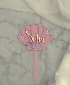 Mermaid Sea Shell Cake Topper für Ihre Kuchen