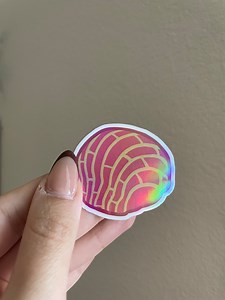 Concha Holographic Sticker - Etsy