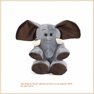 [Hot Item] Jumbo Sitting Plush Animal Toys/ Cuddly Plush Elephant Toys/ Custom Plush Toy