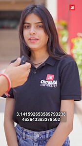 How many digits of π can you recite? - Chitkara University edition! #chitkarau #chitkarauniversity #mathematics #quiz #student #studentslife #fun #studentsuccess #students #campuslife #campusfest #lifequotes | Chitkara University