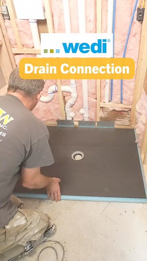 Wedi shower drain connection 👊 #diy #homeimprovement #shower #tile #bathroomremodel #plumbing #bat - - - - - #homeimprovement #unexpected #hydronyc #response #kitchen #compression #plumbingtok #plumbingchronicles #plumbproud #plumblife #waterpressure #pressurereducingvalve #homehacks #waterhacks #plumbingrepair #reels #reelsvideo #reelsviral #serviceplumber | Bathroom Remodeling Teacher