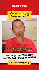 Cuan besar, proses mudah 💰. Coba peluang jadi bagian dari 7000 agen 📦 kami di seluruh Indonesia sekarang. | Lion Parcel