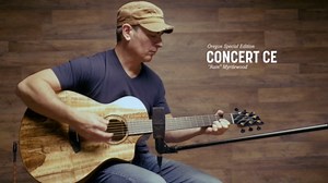 Breedlove Oregon Concert CE Myrtlewood/Myrtlewood - Special Edition Rain/Feather Myrtlewood