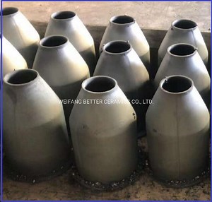 [Hot Item] Reaction Sintered Silicon Carbide Radius Sisic/Rbsic Burner Tubes