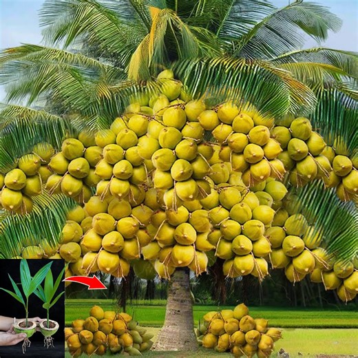 2.6K views · 60 reactions | [Great techniques] Discover How To Grow Coconut Trees Growing Faster with Grafting! Coconut tree | Farm Tree | Facebook