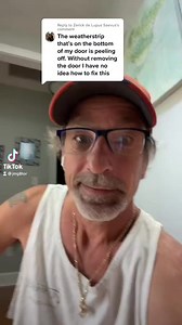 Replying to @Zerick de Lupus Saevus replace weatherstrip on bottom of door #jmg8tor #lifehacks #hacklife #DIY #tips #fyp #foryou #reels #virals | Jmg8tor Fan
