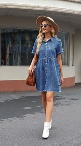 Watch Lookbook Store Jean Dresses for Women Denim on Amazon Live