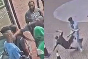 New Video Shows Blueface Attacking Chrisean Rock's Dad After Getting Punched