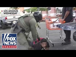 Viral Home Depot CBP raid in Los Angeles caught on camera
