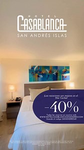 San Andrés te espera con 40% OFF ¿Playa, sol y mar Caribe? ¡Hazlo realidad ahora! Reserva tus vacaciones soñadas con descuento exclusivo por tiempo limitado. | Hotel Casablanca San Andrés | Facebook