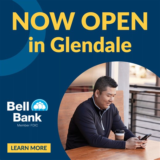To celebrate our newest branch opening in Glendale, AZ, we’re giving you the opportunity to get $200 when you open a new account today! Learn more: https://bit.ly/4cNwDL8 | Bell Bank