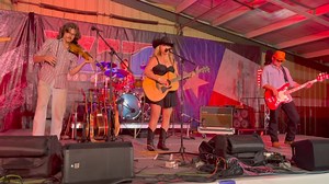 Aniston Pate on stage at the coliseum! | XIT Rodeo & Reunion