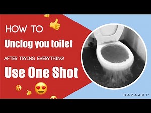 How to unclog blocked toilet after 3 months and trying everything, using One Shot.