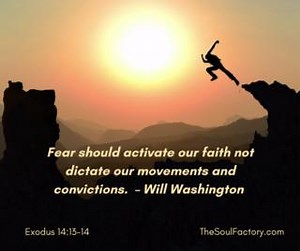 Fear should activate our faith not dictate our movements and convictions. – Will Washington Then Moses said to the people, “Do not be afraid! Take your stand [be firm and confident and undismayed] and see the salvation of the LORD which He will accomplish for you today; for those Egyptians whom you have seen today, you will never see again. 14 The LORD will fight for you while you [only need to] keep silent and remain calm.” (Exodus 14:13-14 amp) Join Us #SundayServings at 9am YouTube: SoulFacto