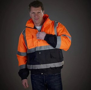 [Hot Item] Armor High Visibility Winter Bomber Jacket Reflective Safety Clothing Workwear