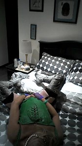 Green leather basque