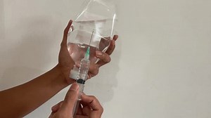 Man Demonstrating Taking Nacl Fluid Using Stock Footage Video (100% Royalty-free) 3619295163 | Shutterstock